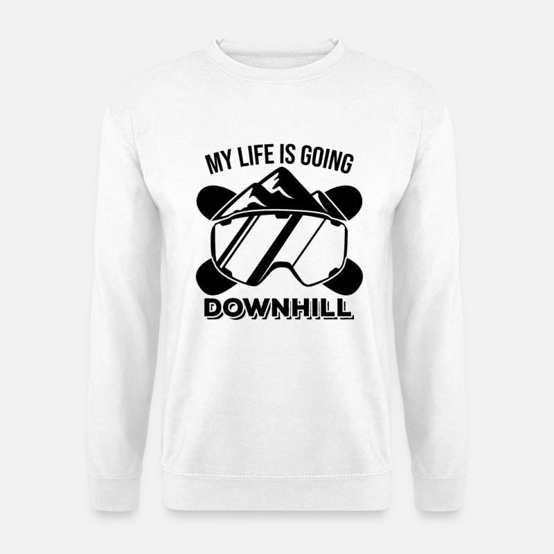 Lustiger Snowboard Witz - Unisex Pullover - Weiß