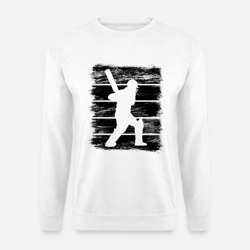 Cricket Batter - Unisex Pullover - Weiß