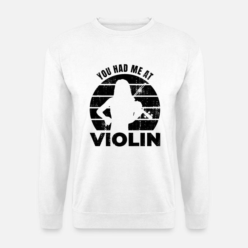 You Had Me At Violin - Unisex Sweatshirt - white