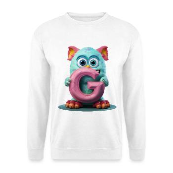 Pastellmonster mit verzaubertem G - Unisex Pullover - Weiß - Vorne