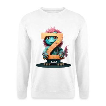 Exotic Chicken with Letter Z - Unisex Sweatshirt - white - Front