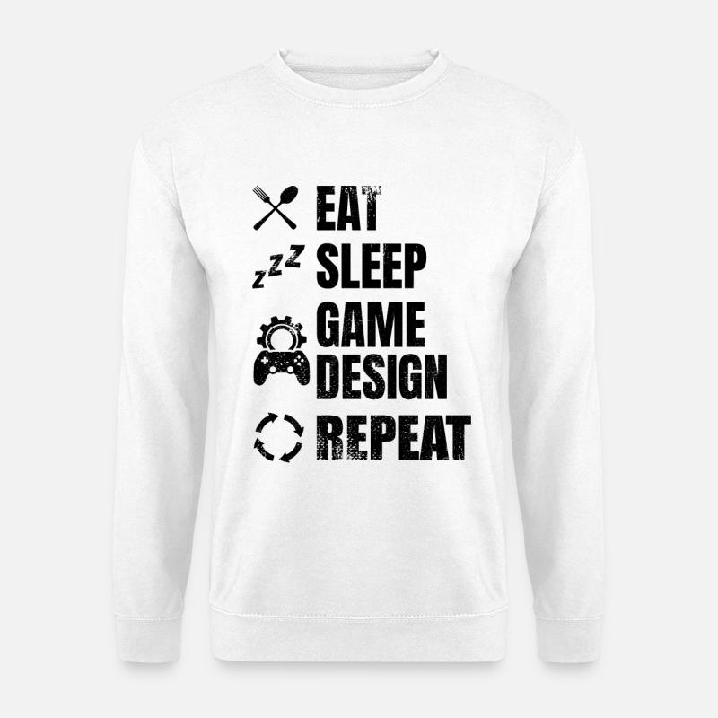 Eat Sleep Game Development - Unisex Sweatshirt - white