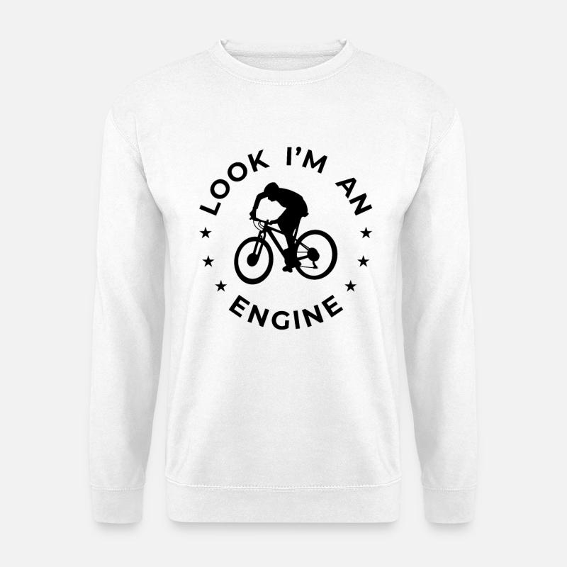 Look I'm An Engine - Unisex Pullover - Weiß
