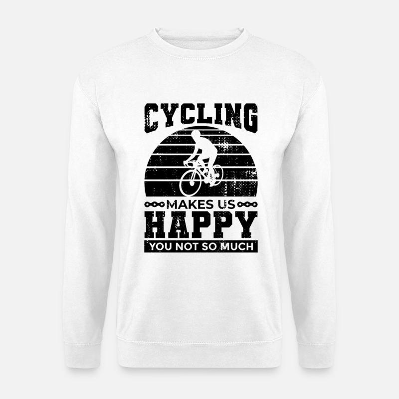 Spruch Radfahren - Unisex Pullover - Weiß