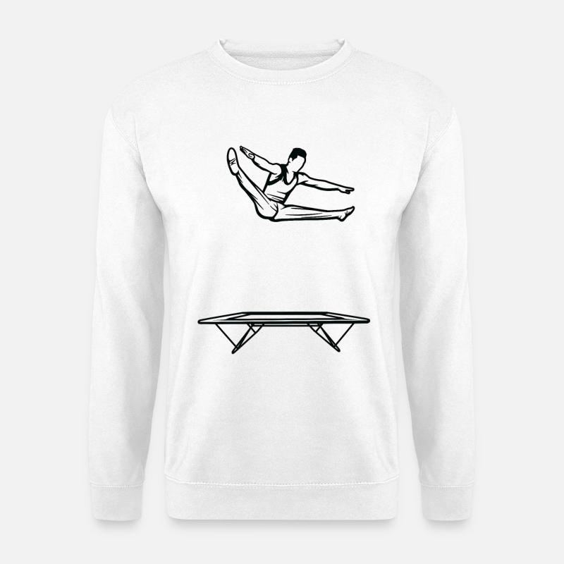 Kleiner Trampolinspringer - Unisex Pullover - Weiß