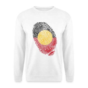 Fingerabdrücke der australischen Ureinwohner - Unisex Pullover - Weiß - Vorne