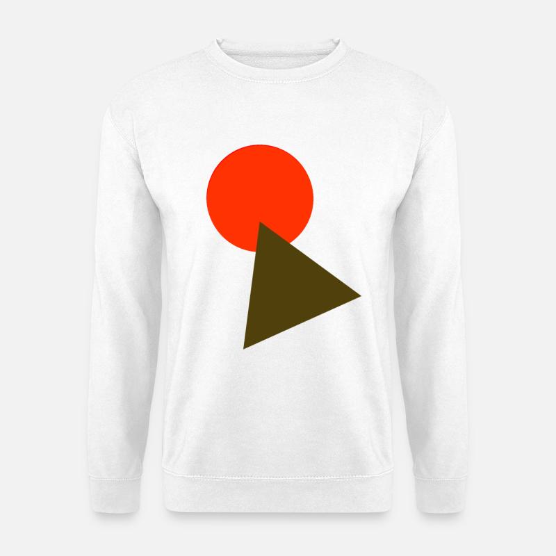 circle and triangle - Unisex Sweatshirt - white