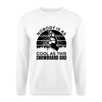 Snowboard Papa - Unisex Pullover - Weiß - Vorne