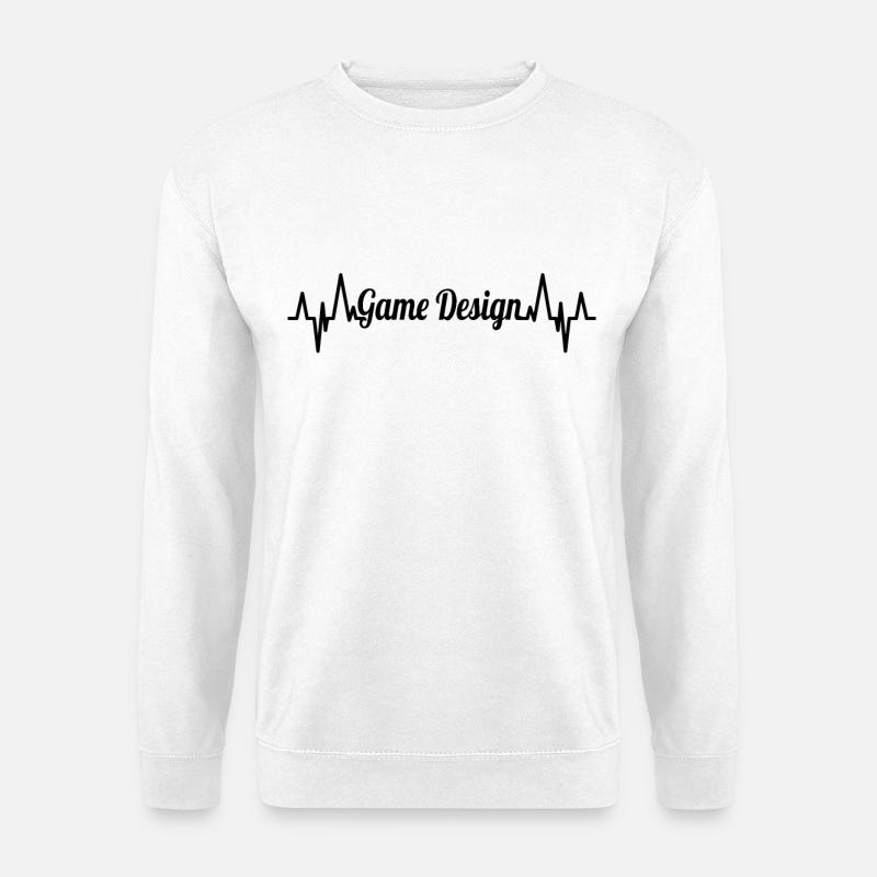 Game Design ECG - Unisex Sweatshirt - white