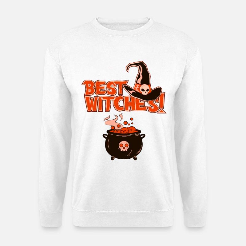 Die besten Halloween-Hexen - Unisex Pullover - Weiß