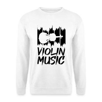 Geigenmusik - Unisex Pullover - Weiß - Vorne