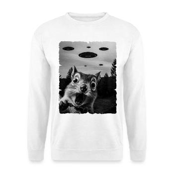 Squirrel Alien Invasion Uap Weirdcore - Unisex Sweatshirt - white - Front