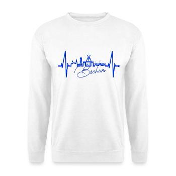 Bochum Heartbeat Bochum Skyline Home Ruhrpott - Unisex Sweatshirt - white - Front