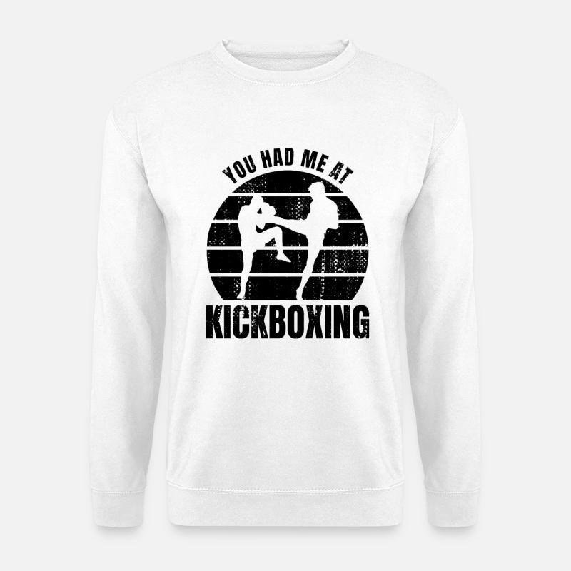 Kickboxer Witz - Unisex Pullover - Weiß