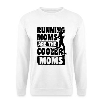 Laufende Mutter - Unisex Pullover - Weiß - Vorne