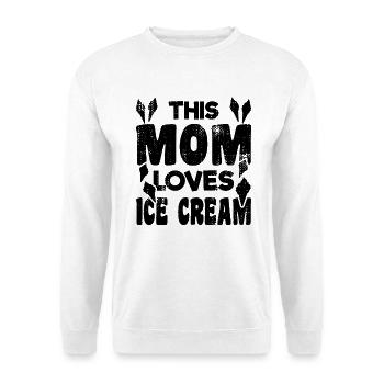 Eiscreme Liebhaberin Mama - Unisex Sweatshirt - white - Front