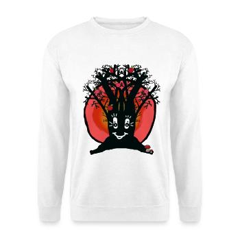 Sunset Horizon Nature Apple Tree Autumn - Unisex Sweatshirt - white - Front