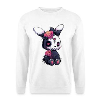 Goth Bunny Grunge Kawaii Bunny Cute Gothic Outfit - Unisex Sweatshirt - white - Front