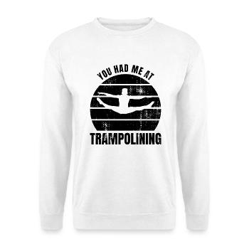 Trampolinist Spruch - Unisex Pullover - Weiß - Vorne