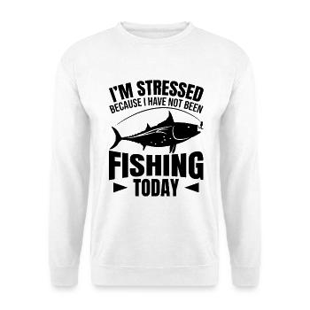 Pêche - Sweat-shirt Unisexe - blanc - Devant