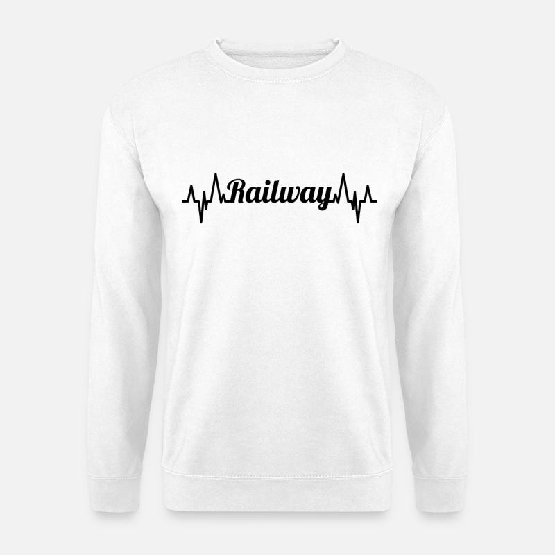 Railroad palpitations - Unisex Sweatshirt - white