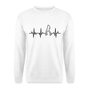 ECG de patinage à roulettes pour femmes - Sweat-shirt Unisexe - blanc - Devant