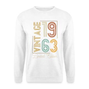 Vintage 1963 Limited Edition Aged to Perfection - Unisex Sweatshirt - white - Front