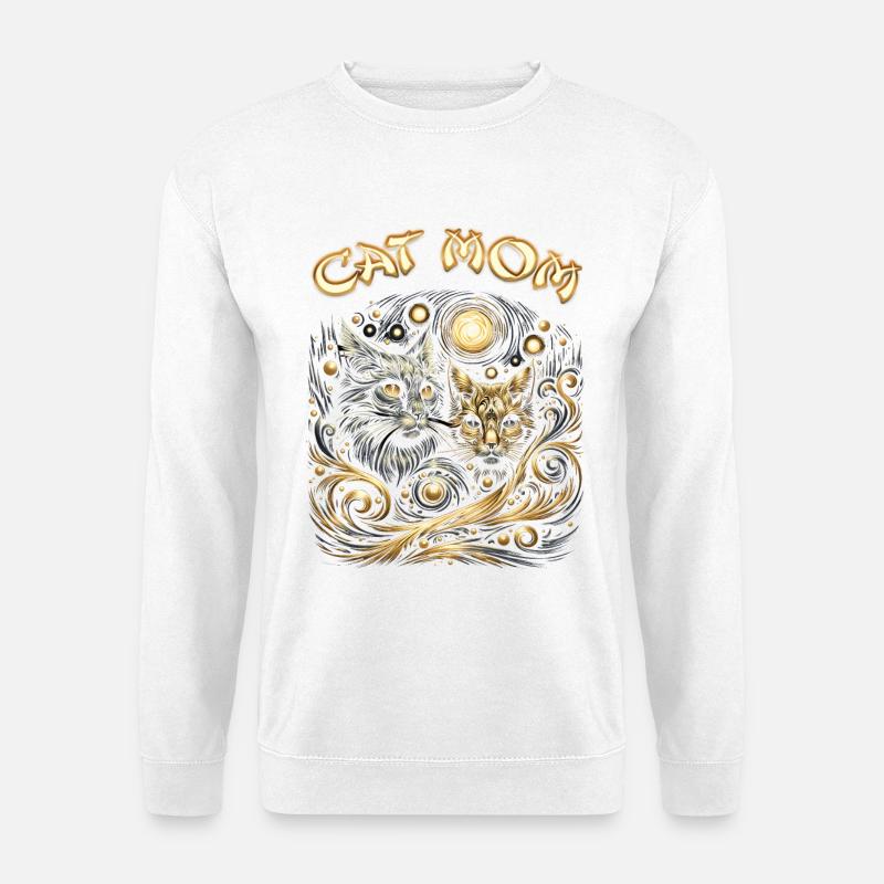 Galactic Cats Myth Design - Unisex Sweatshirt - white