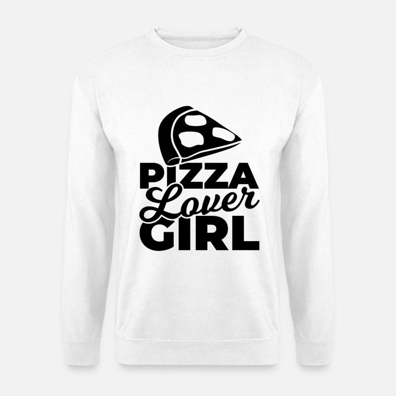 Pizza Liebhaberin - Unisex Pullover - Weiß