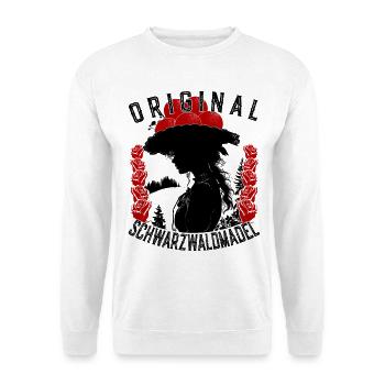 Original Schwarzwaldmädel Bollenhut Ledig Tracht - Unisex Pullover - Weiß - Vorne