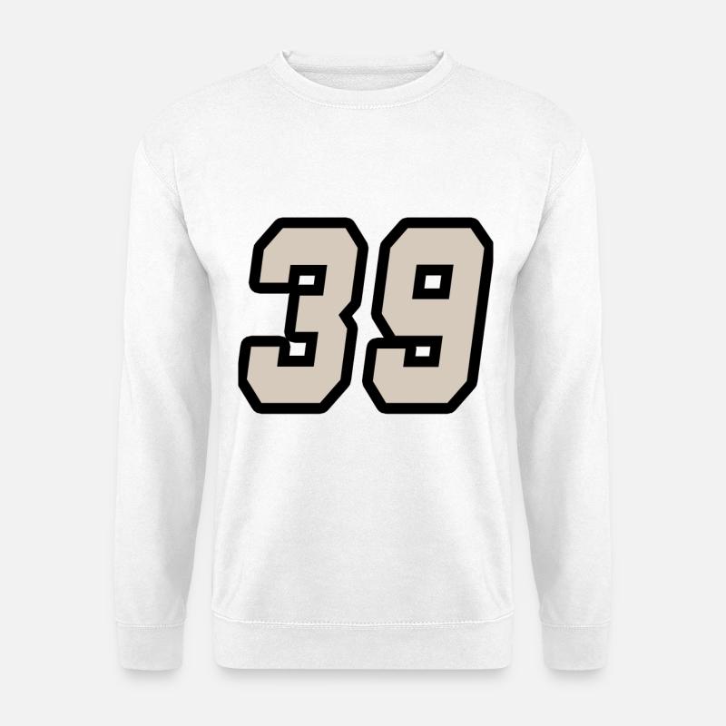 Nummer neununddreißig 39 - Unisex Pullover - Weiß