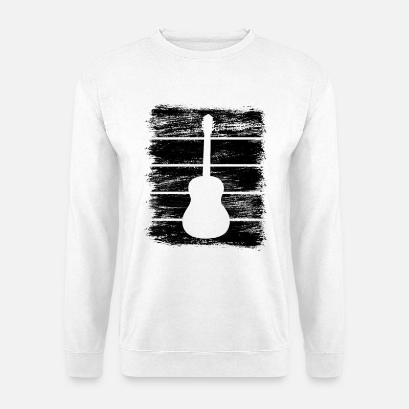 Guitar Sketch - Unisex Sweatshirt - white