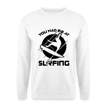 Surf Coach Joke - Unisex Sweatshirt - white - Front