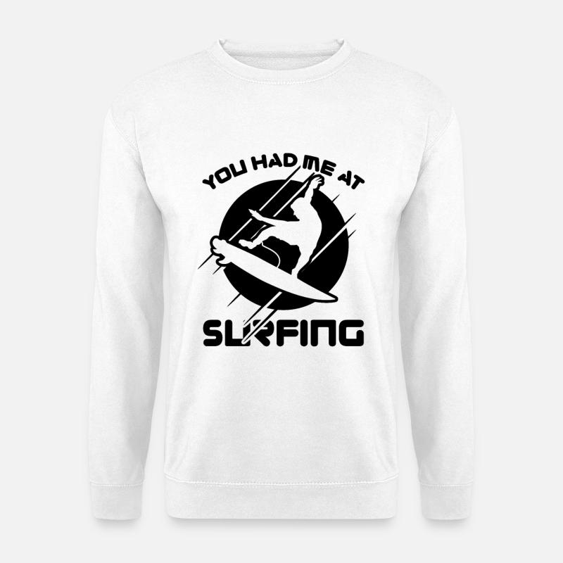 Surf Coach Joke - Unisex Sweatshirt - white