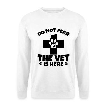 Tierarzt Zitat - Unisex Pullover - Weiß - Vorne