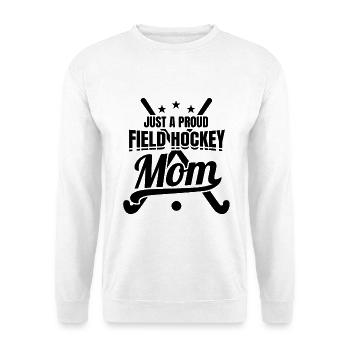 Nur eine stolze Feldhockey Mama - Unisex Pullover - Weiß - Vorne
