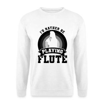 Blague de joueur de flûte - Sweat-shirt Unisexe - blanc - Devant