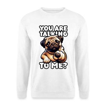 Carlin mignon - Tu me parles ? - Sweat-shirt Unisexe - blanc - Devant