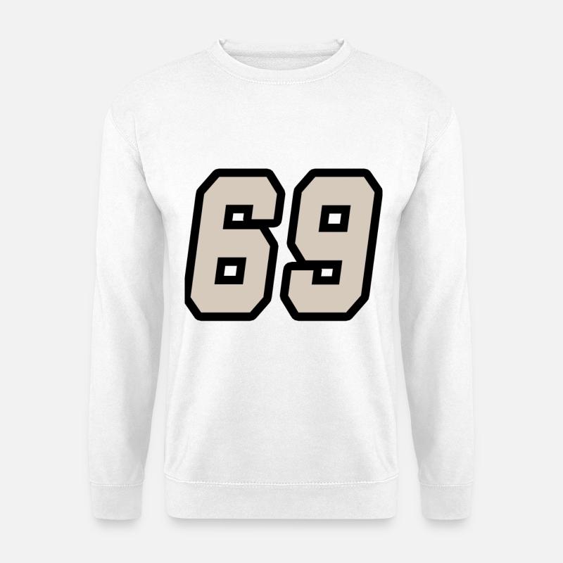 Nummer neunundsechzig 69 - Unisex Pullover - Weiß