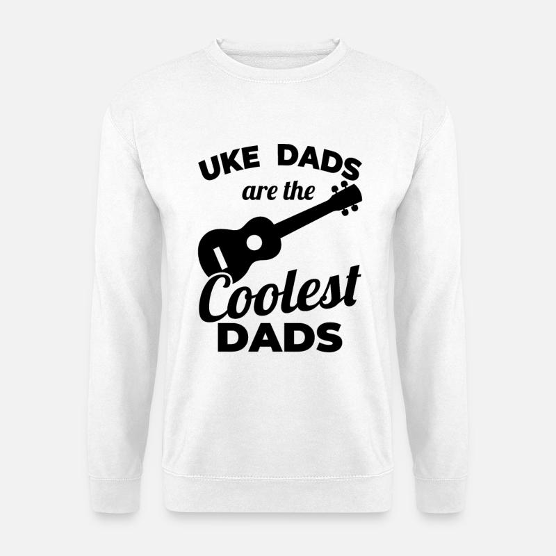 Ukulele Vater - Unisex Pullover - Weiß