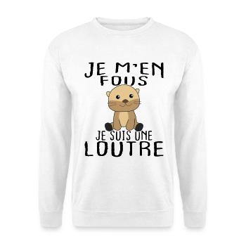 Das ist mir egal, ich bin ein Geschenkotter. - Unisex Pullover - Weiß - Vorne