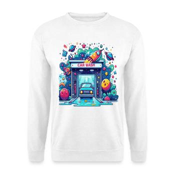 Comic Car Wash - Unisex Sweatshirt - white - Front