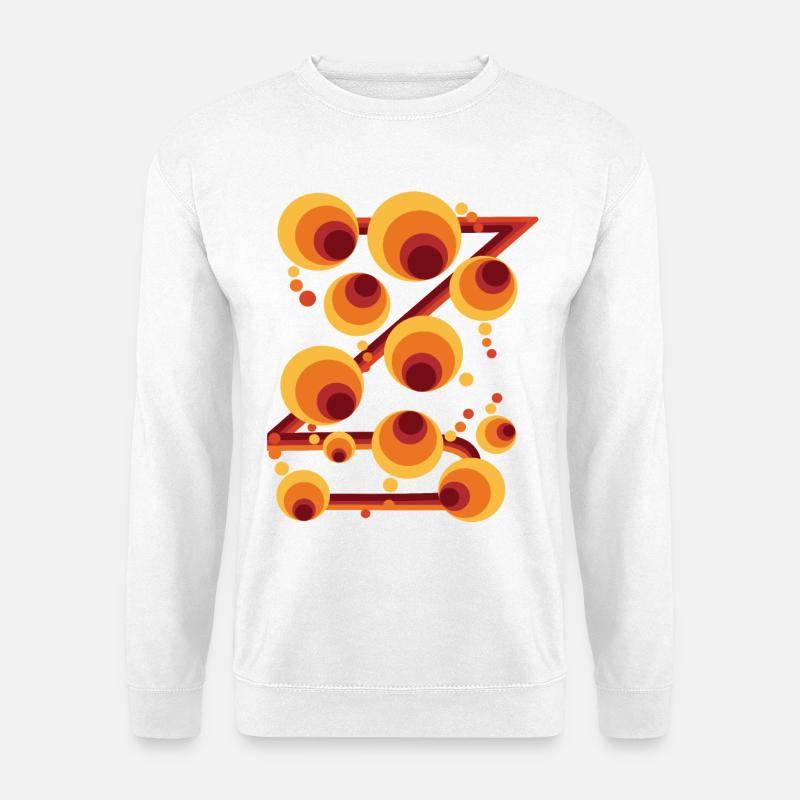 Abstraktes Polka Dot Kreismuster - Unisex Pullover - Weiß