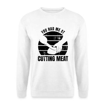Schlachter Spruch - Unisex Pullover - Weiß - Vorne