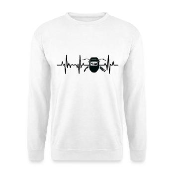 Machine à souder ECG - Sweat-shirt Unisexe - blanc - Devant