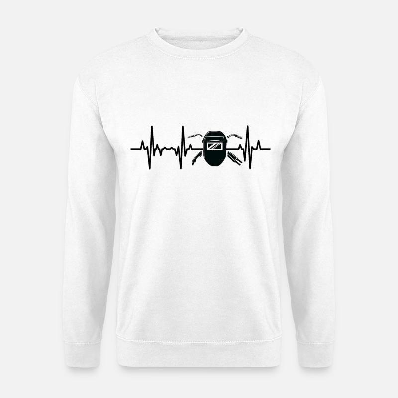 Welding machine ECG - Unisex Sweatshirt - white
