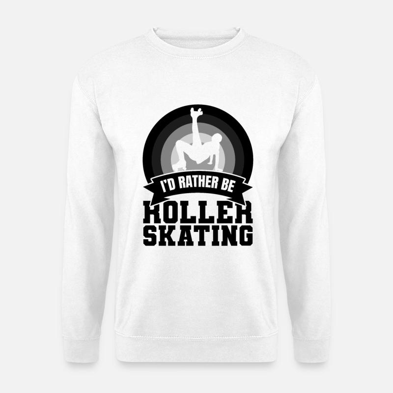 Ich liebe Rollschuhe - Unisex Pullover - Weiß
