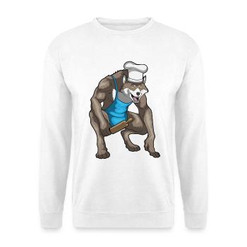 Werwolf Halloween Backen - Unisex Pullover - Weiß - Vorne