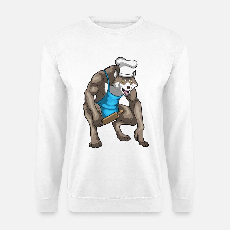 Werwolf Halloween Backen - Unisex Pullover - Weiß