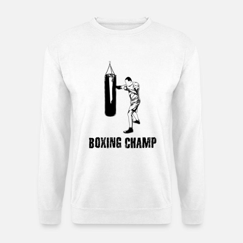 Boxer Motivation - Unisex Pullover - Weiß